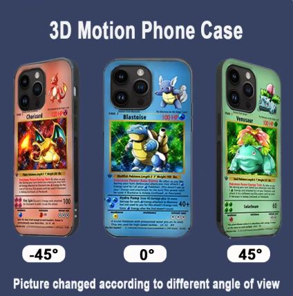 Pokemon 3D Motion Phone Case for iPhones