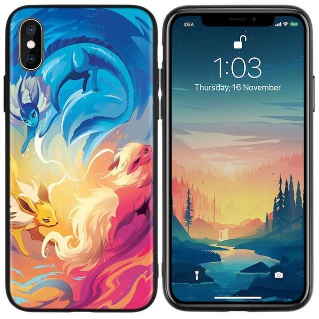 Pokemon phone case <br> iPhone Flareon Jolteon Vaporeon.
