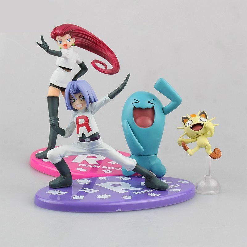 Pokemon figure <br>James and Meowth
