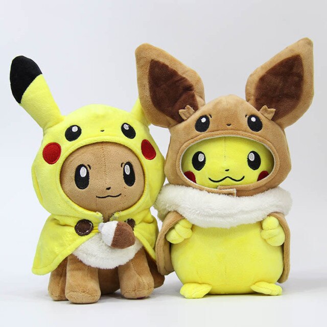 Pack Pokéball + Cute Pikachu + Eevee 20cm • Magic Plush