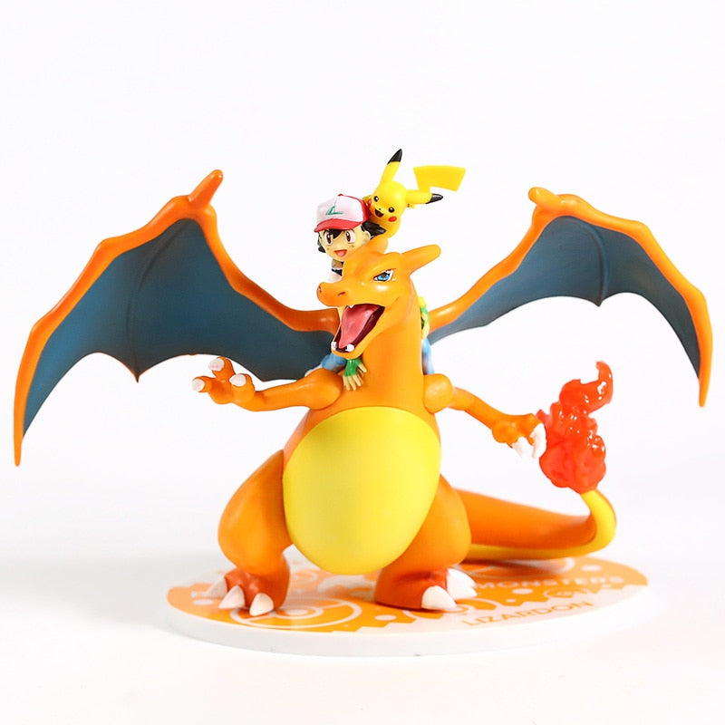 Pokemon figure <br> Ash and Charizard