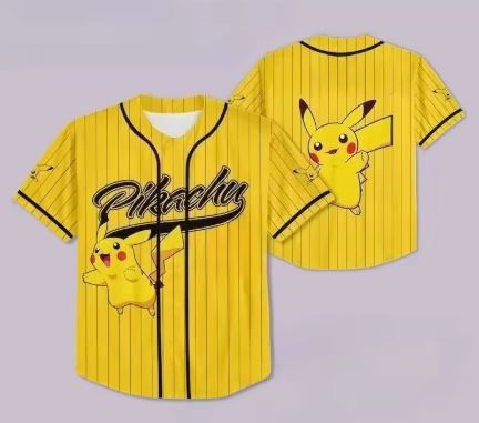 Pikachu Baseball Jersey T-Shirt