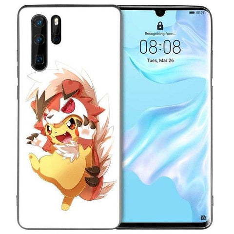 Pokemon phone case <br> Huawei Pikachu Lycanroc.