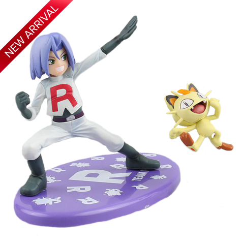 Pokemon figure <br>James and Meowth