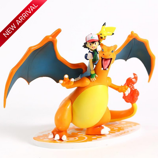 Pokemon figure <br> Ash and Charizard