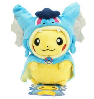Pikachu gyarados plush.