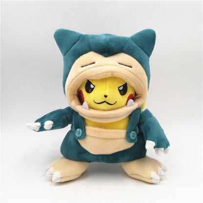 Pikachu snorlax plush