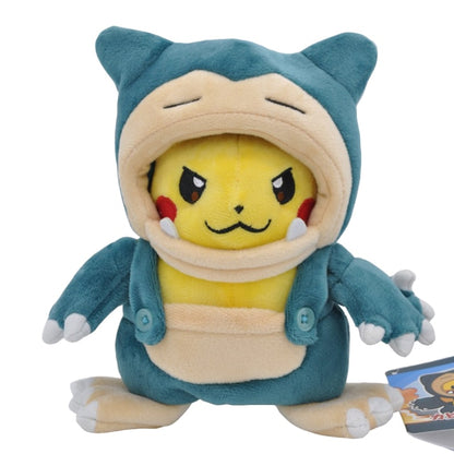 Pikachu snorlax plush