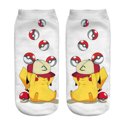 Pokemon socks <br> Pikachu Ash