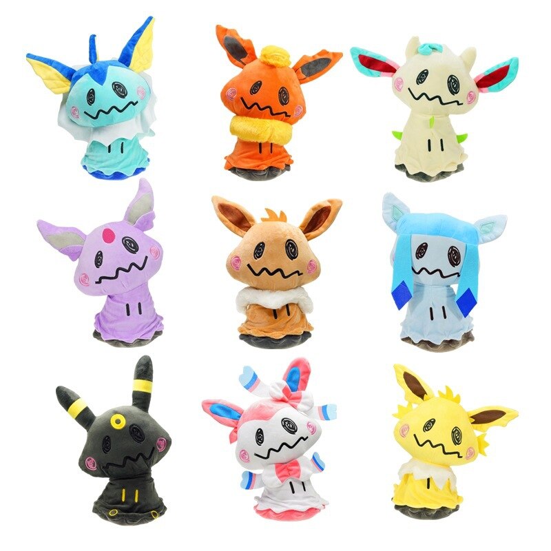 Mimikyu jolteon plush.