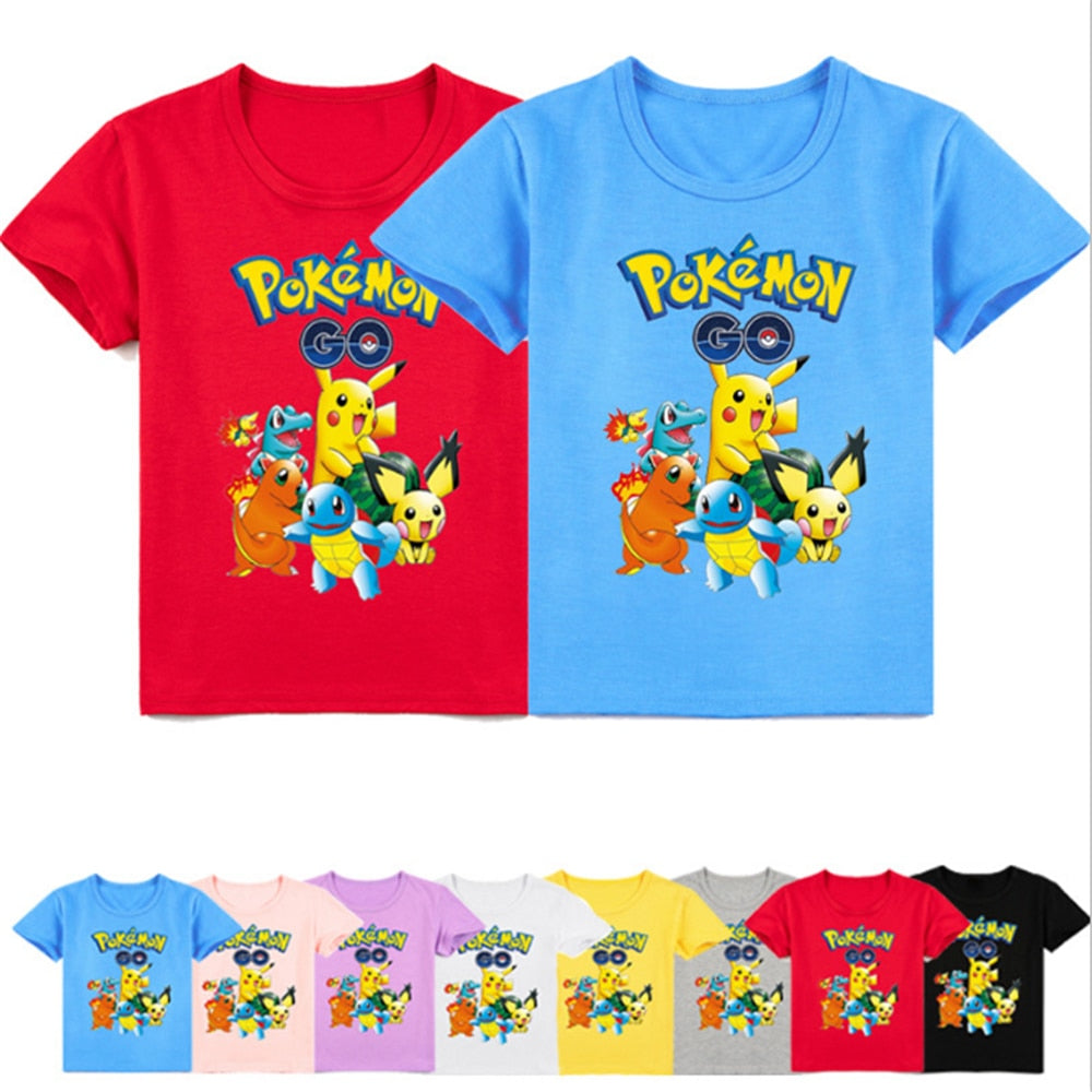 Pikachu family shirt.