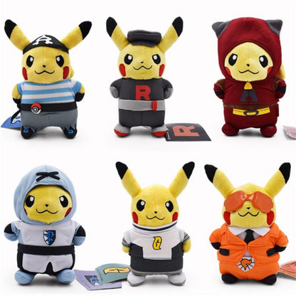 Pikachu team magma plush