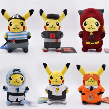 Pikachu team magma plush