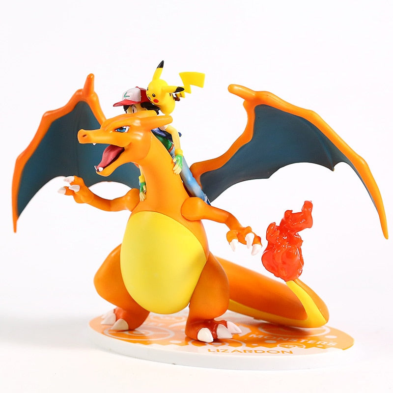 Pokemon figure <br> Ash and Charizard