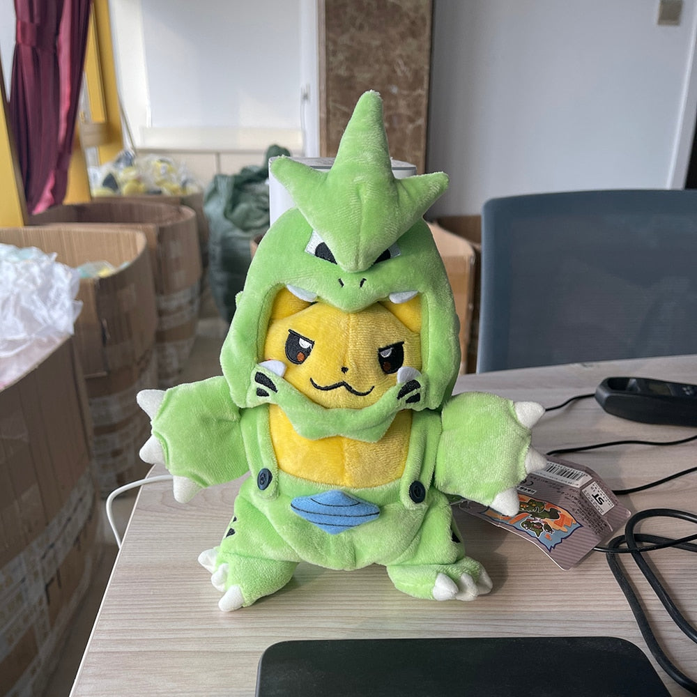 Pokemon plush <br> Pikachu in Tyranitar