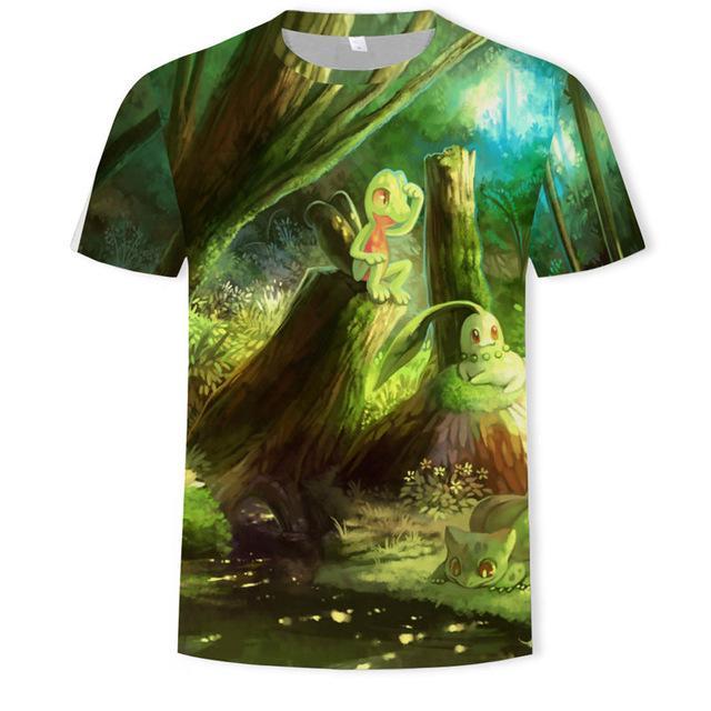 Pokemon shirt <br> Grass Type