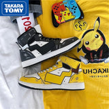 TAKARA TOMY Pokemon Fashion  High-top Mandarin Duck Shoes Simple Cartoon Sneakers