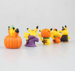 New 5Pcs Halloween Pikachu Mini 3-4CM PVC Action Figure Toy