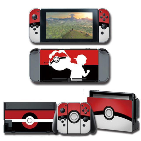 Pokemon stickers <br> Trainer Nintendo Switch.