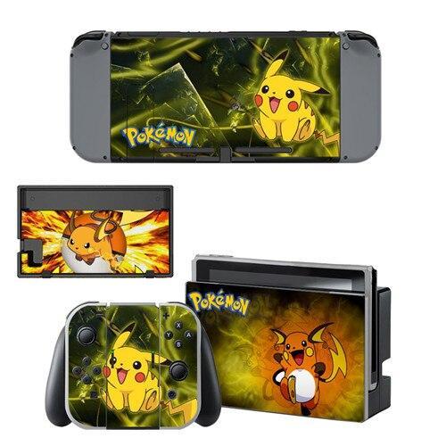 Pokemon stickers <br> Pikachu Raichu Nintendo Switch.