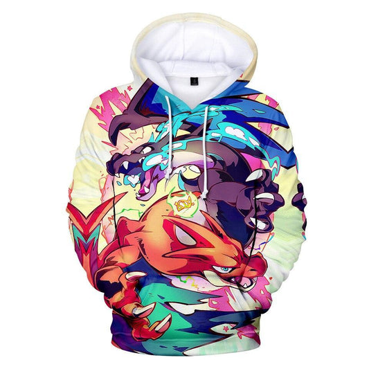 Mega charizard hoodie.