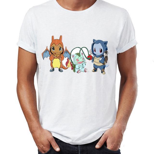 Pokemon starter t shirt.