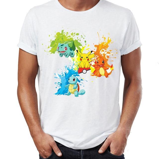 Pokemon starter shirt.