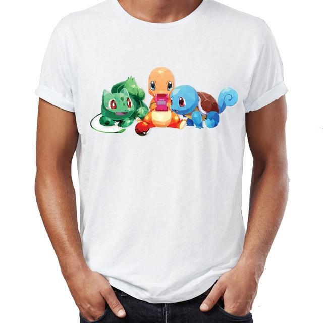 Pokemon shirt <br> Game Boy Starters.