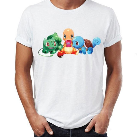 Pokemon shirt <br> Game Boy Starters.